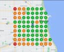 Local SEO grid ranking tracker used by Exora Leads to monitor Birmingham and West London map packs